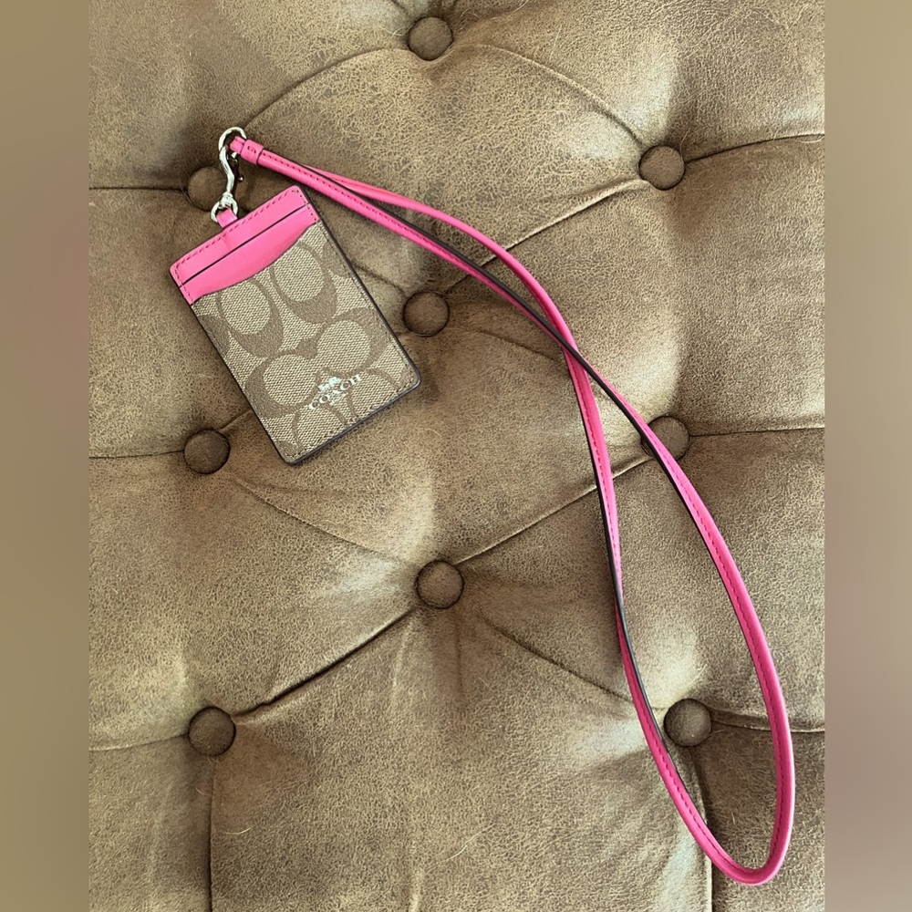 COACH Lanyard ID holder